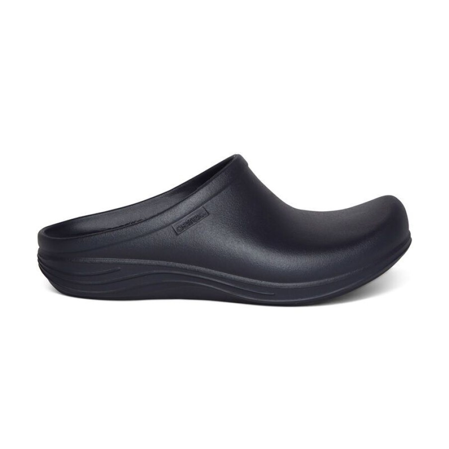 Mens Aetrex Clogs | Bondi Orthotic Clogs - Men Navy ~ Aetreshoes